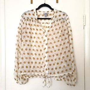 Beautiful Sheer Patterned Blouse